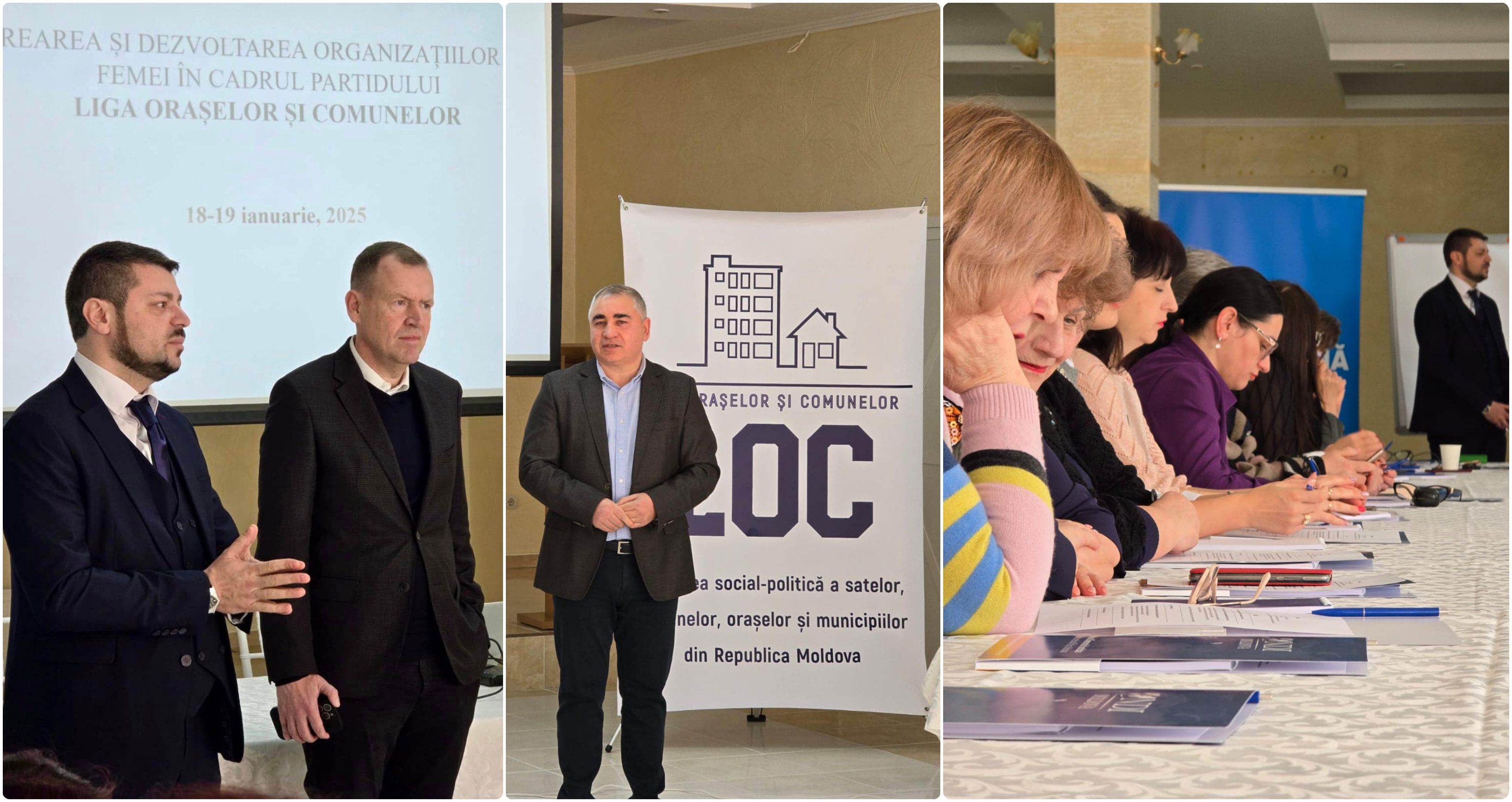 Instruirea și constituirea Organizației de Femei a Ligii Orașelor și Comunelor (LOC)